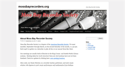 Desktop Screenshot of mossbayrecorders.org