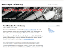 Tablet Screenshot of mossbayrecorders.org